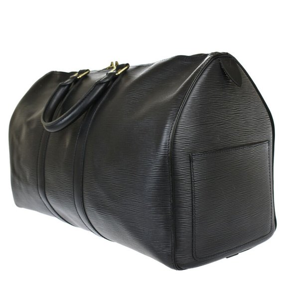 LOUIS VUITTON Keepall 45 Travel Hand Bag Epi Leather Black France M42972 86JE786 - Picture 8 of 10
